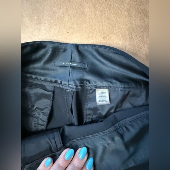 Elie Tahari Black Trouser Dress Pants Wool Women’s Size 6 - Picture 5 of 7